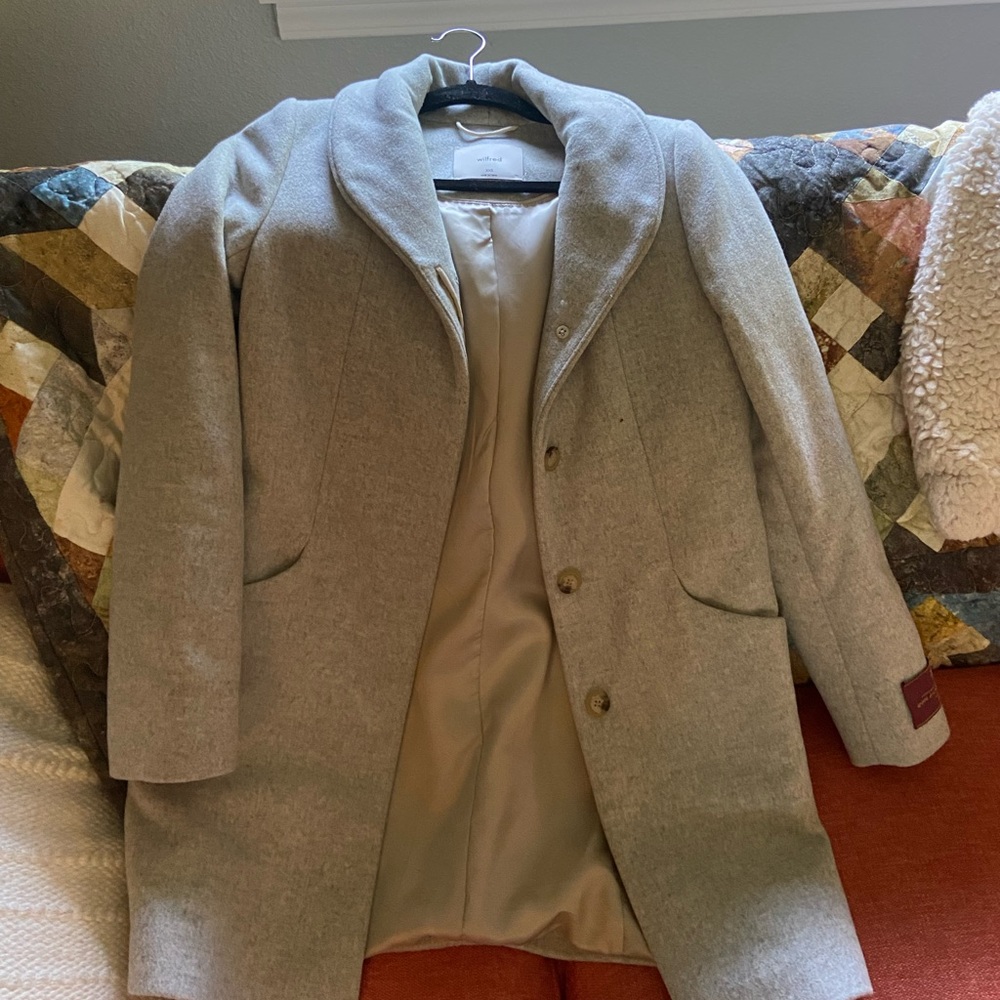 Aritzia Wilfred Free Cashmere and Wool coat
